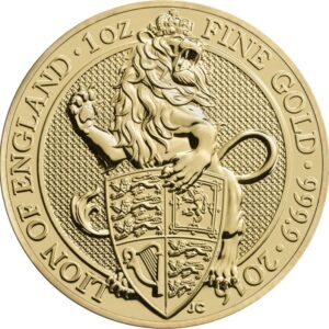 2016 1oz 24K Gold UK Queen's Beast 'Lion of England'