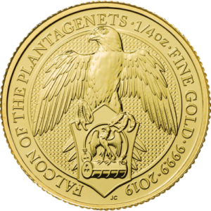 2019 1oz 24K Gold UK Queen's Beast 'Falcon'