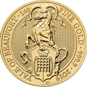 2019 1oz 24K Gold UK Queen's Beast 'Yale'