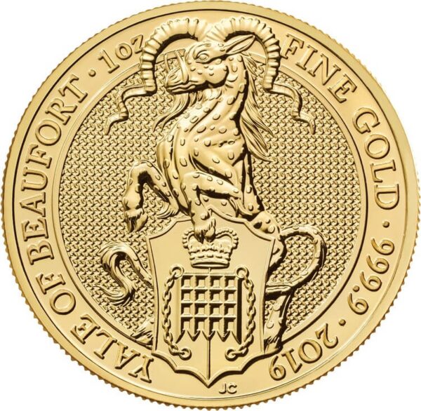 2019 1oz 24K Gold UK Queen's Beast 'Yale'