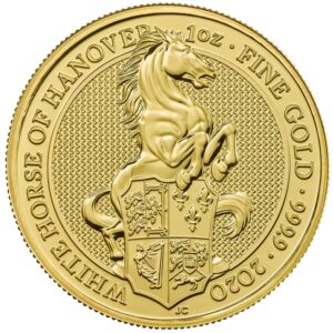 2020 1oz 24K Gold UK Queen's Beast 'White Horse'