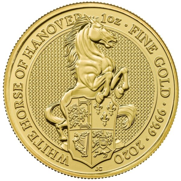 2020 1oz 24K Gold UK Queen's Beast 'White Horse'