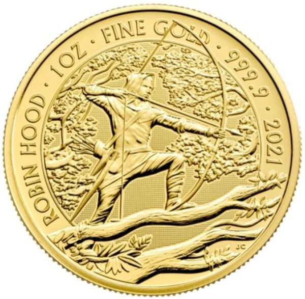 2021 1oz 24K Gold UK Myths & Legends Series “Robin Hood”