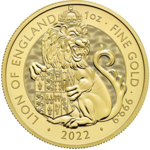 2022 1oz 24K Gold UK Tudor Beast 'Lion of England'