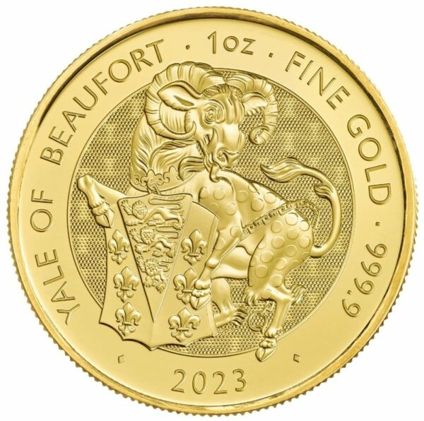 2023 1oz 24K Gold Royal Tudor Beasts 'Yale of Beaufort'