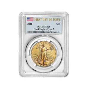 1 oz Gold American Eagle 2021 PCGS MS70