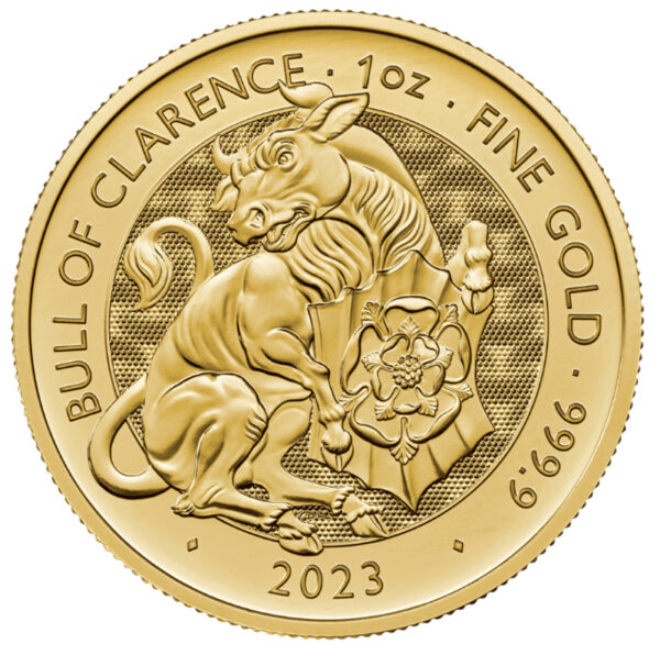 2023 1oz 24K Gold Royal Tudor Beasts 'Bull of Clarence'