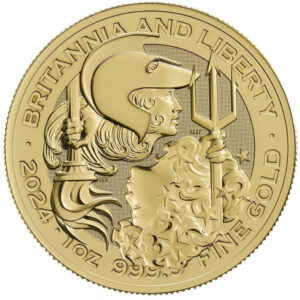 2024 1oz 24K Gold UK The Britannia and Liberty (Limited to 11,000 Minted Worldwide)