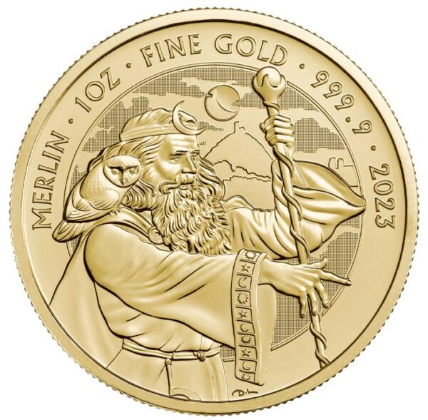 2023 1oz 24K Gold UK Myths & Legends Series “Merlin”